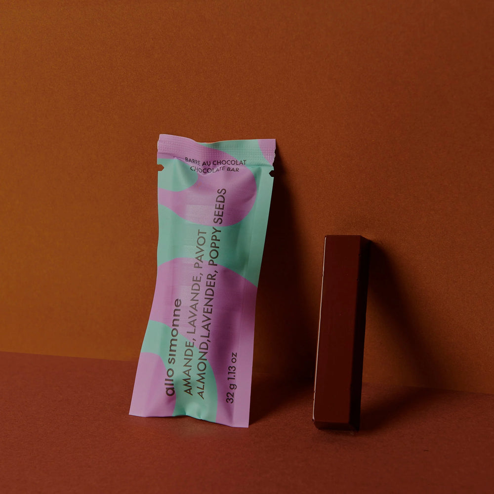 Allo Simonne Dark Chocolate - Almond, Lavender & Poppy Seeds