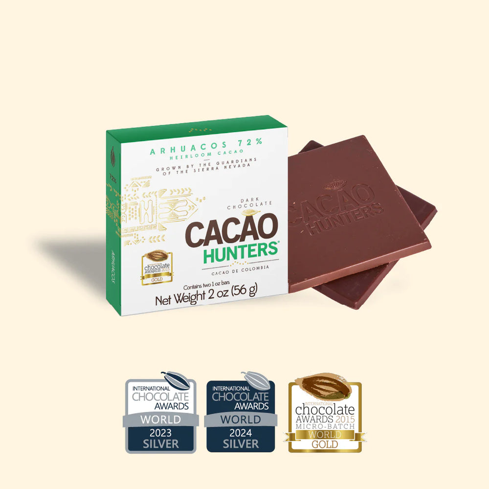 Dark Chocolate | Cacao Hunters - Arhuacos, 72% 2 bars