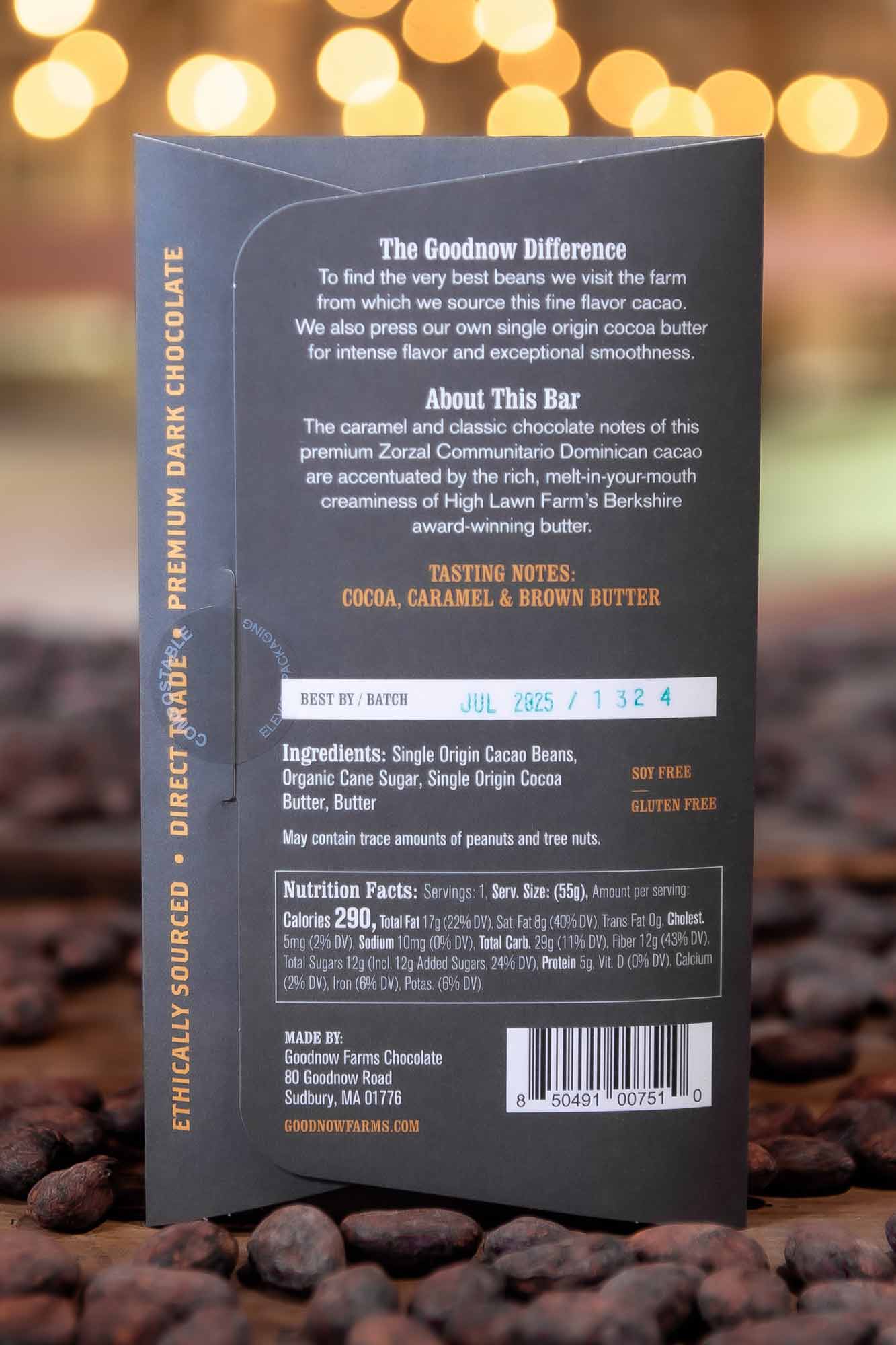 Dark Chocolate | Goodnow Farms - Brown Butter 70%