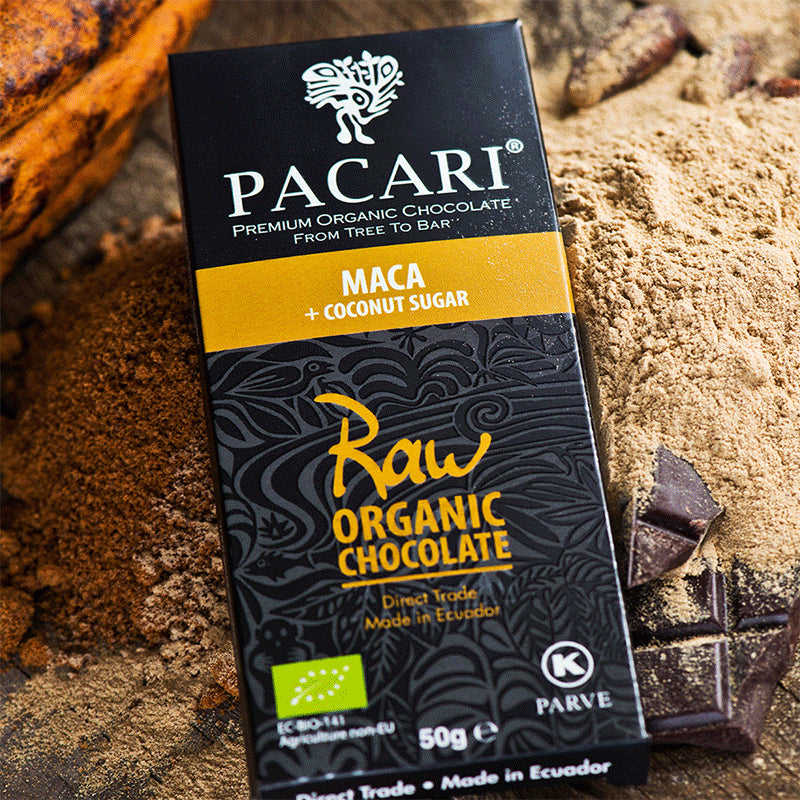 Best Dark Chocolate - Pacari - Raw with Maca & Coconut Sugar