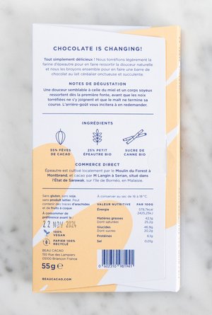 Beau Cacao - Petit Epeautre (Spelt) Vegan Milk | Dairy-free Chocolate Brand
