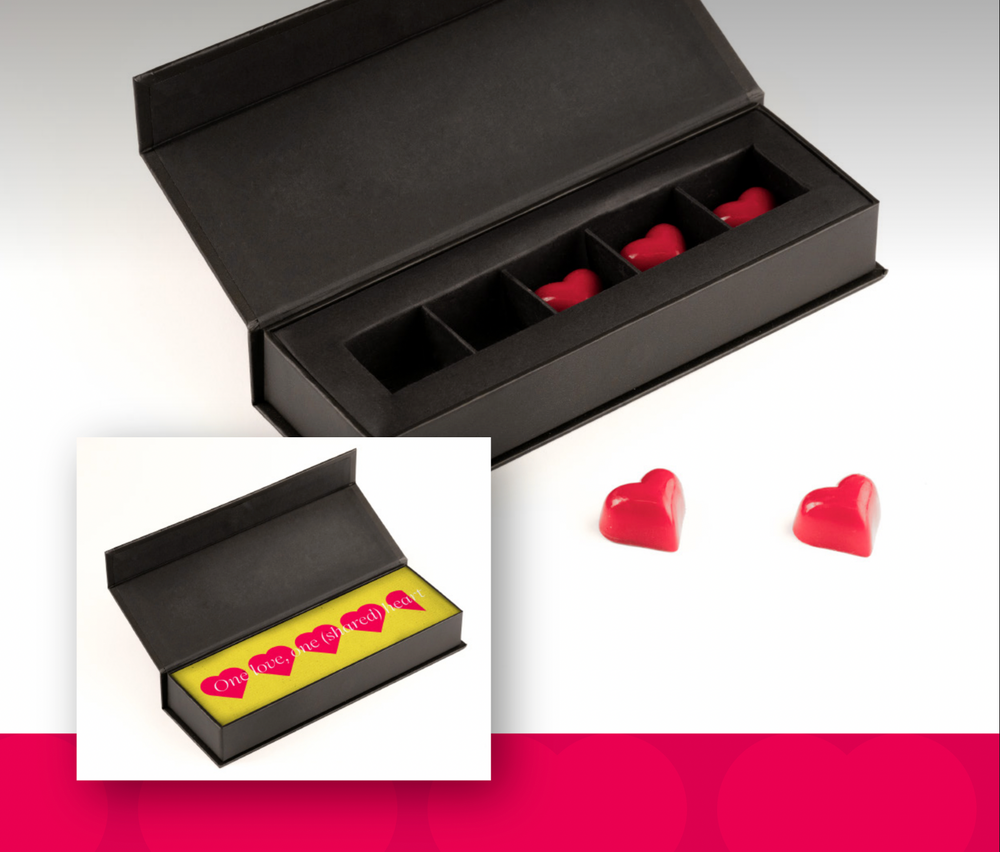 Vinte Vinte - Chocolate Hearts Bonbon Box 