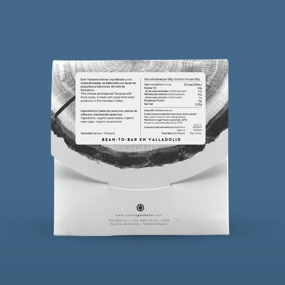 Luxury Dark Chocolate - Puchero Tanzania 85%