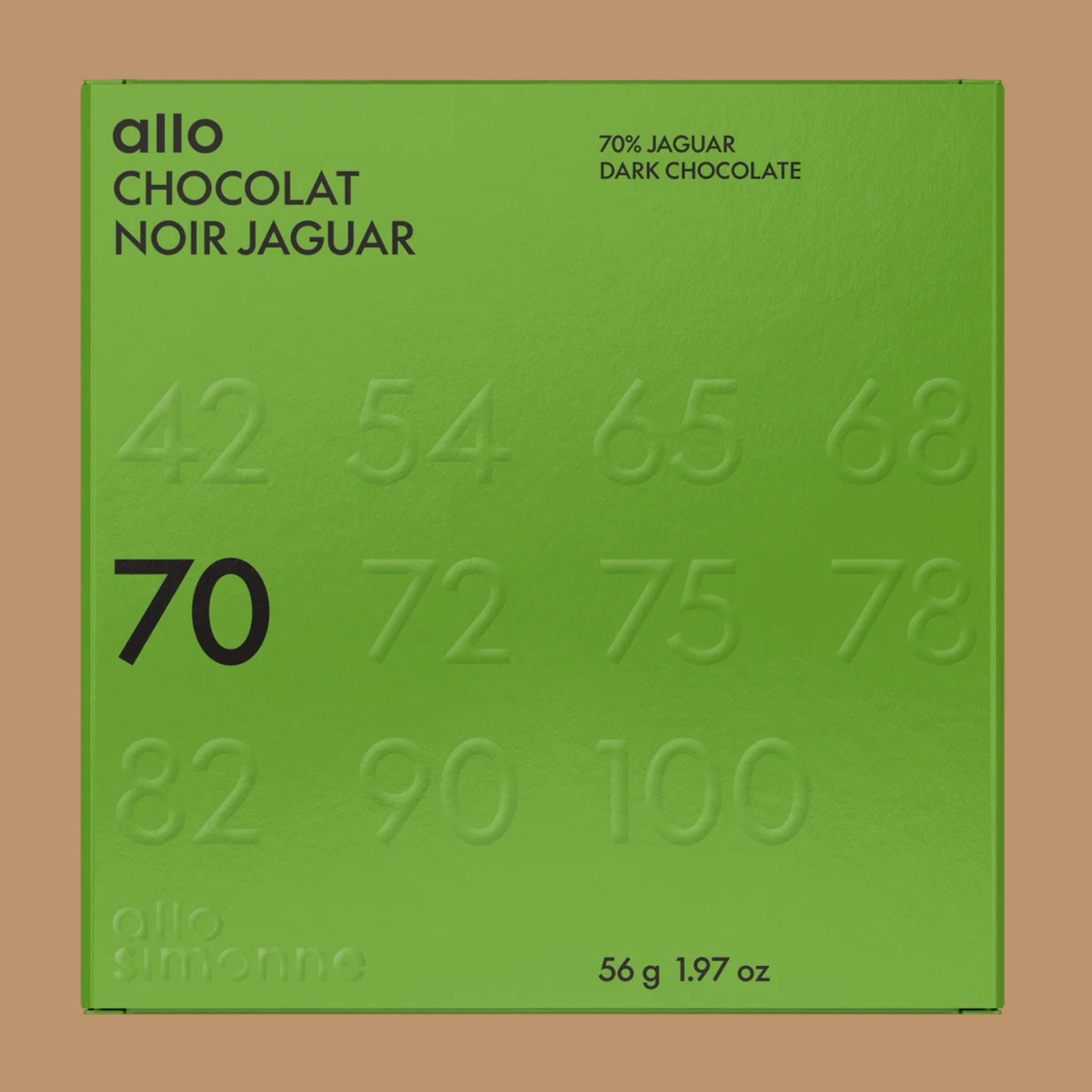 Allo Simonne - Jaguar Dark Chocolate 70%, Ecuador with Theobroma bicolor | ICA 2026 Canadian Bronze