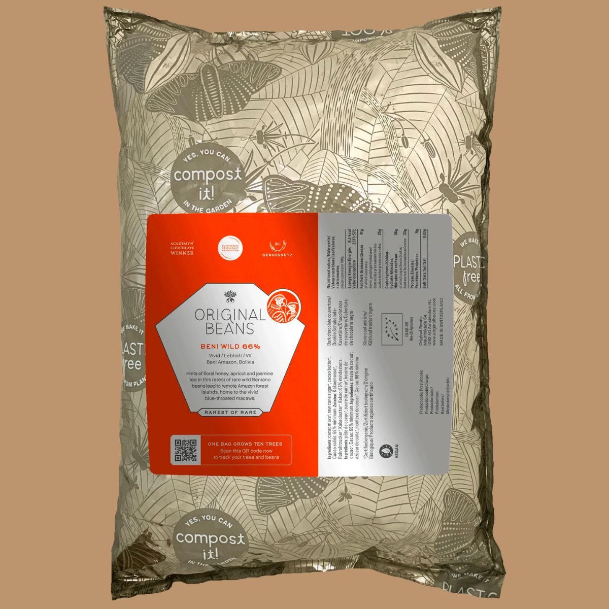 Original Beans - Couverture Chocolate Beni Wild 66% | 