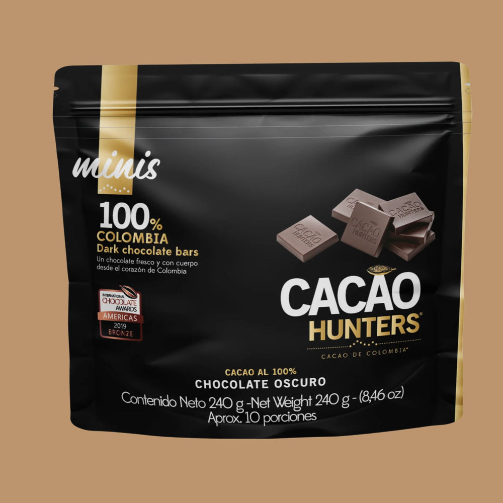 Sugar-free Dark Chocolate | Cacao Hunters - Colombia, 100% Minis