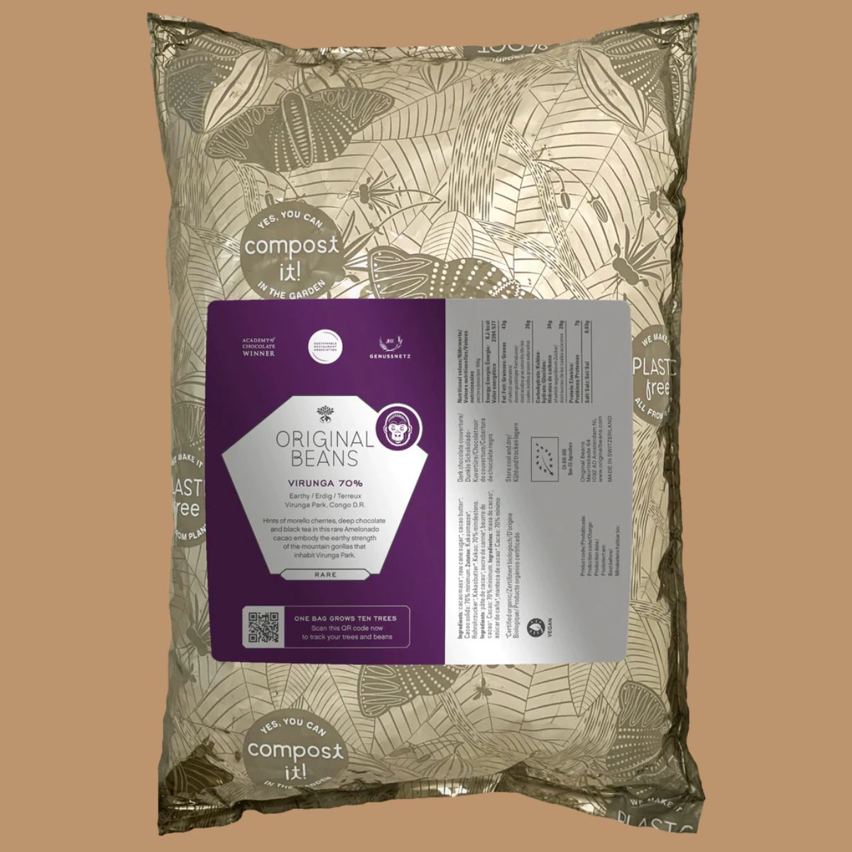 Original Beans - Couverture Chocolate Virunga 70%