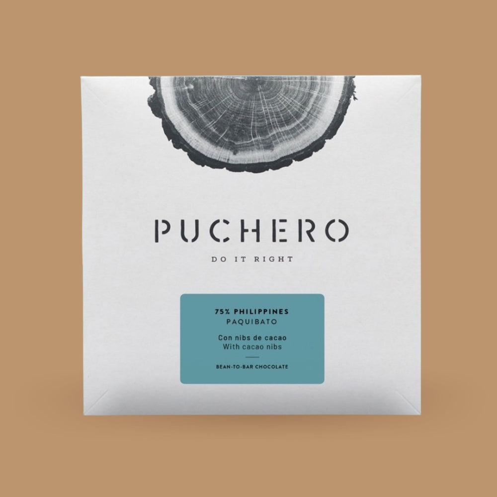 Vegan Dark Chocolate - Puchero - Philippines Nibs Paquibato 75%