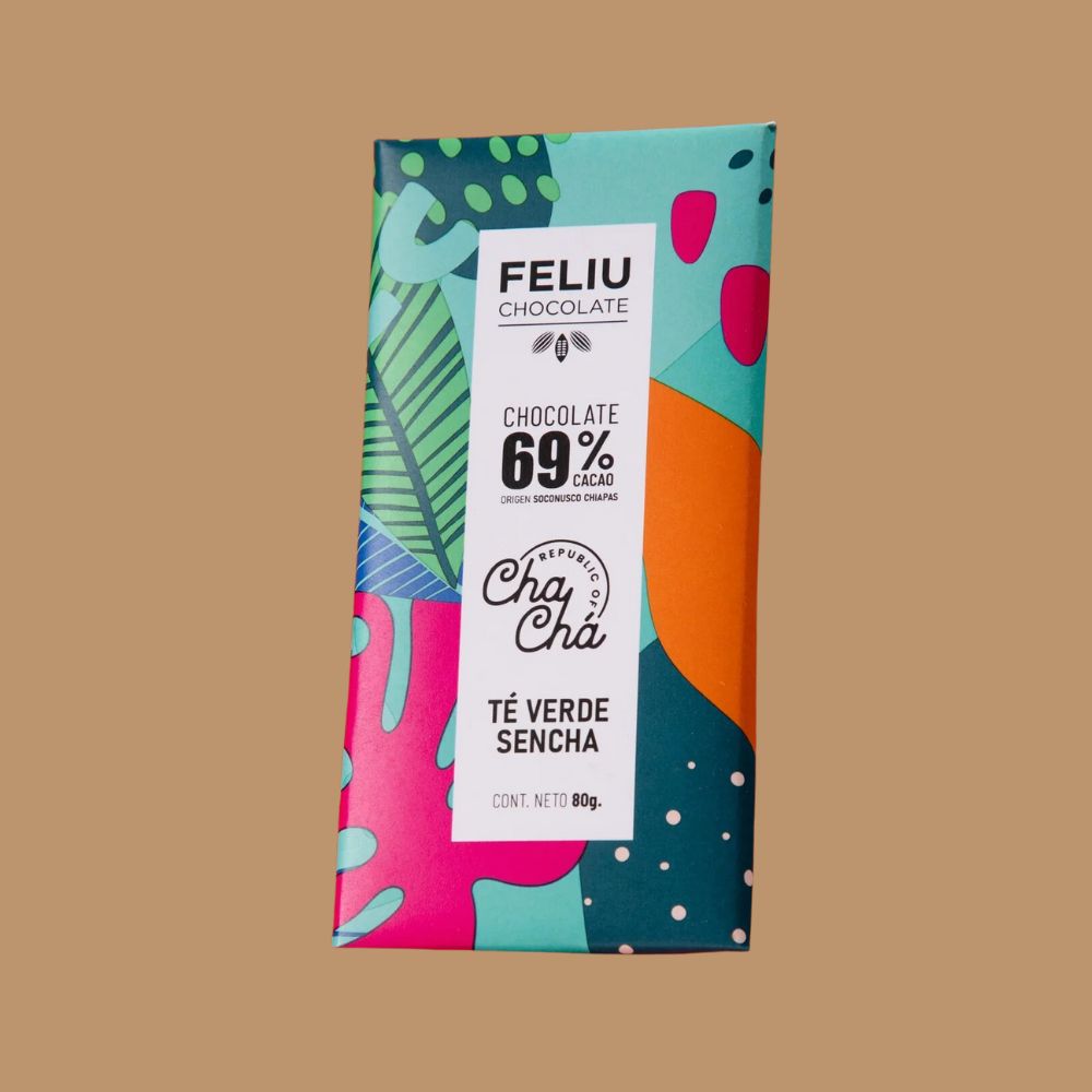 Fine Dark Chocolate with Sencha Green Tea - Feliu