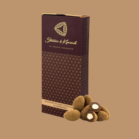 Prague Chocolate Almonds in Dark Chocolate with Ceylon Cinnamon, 130g | Great Taste Two-Star, Czech Republic