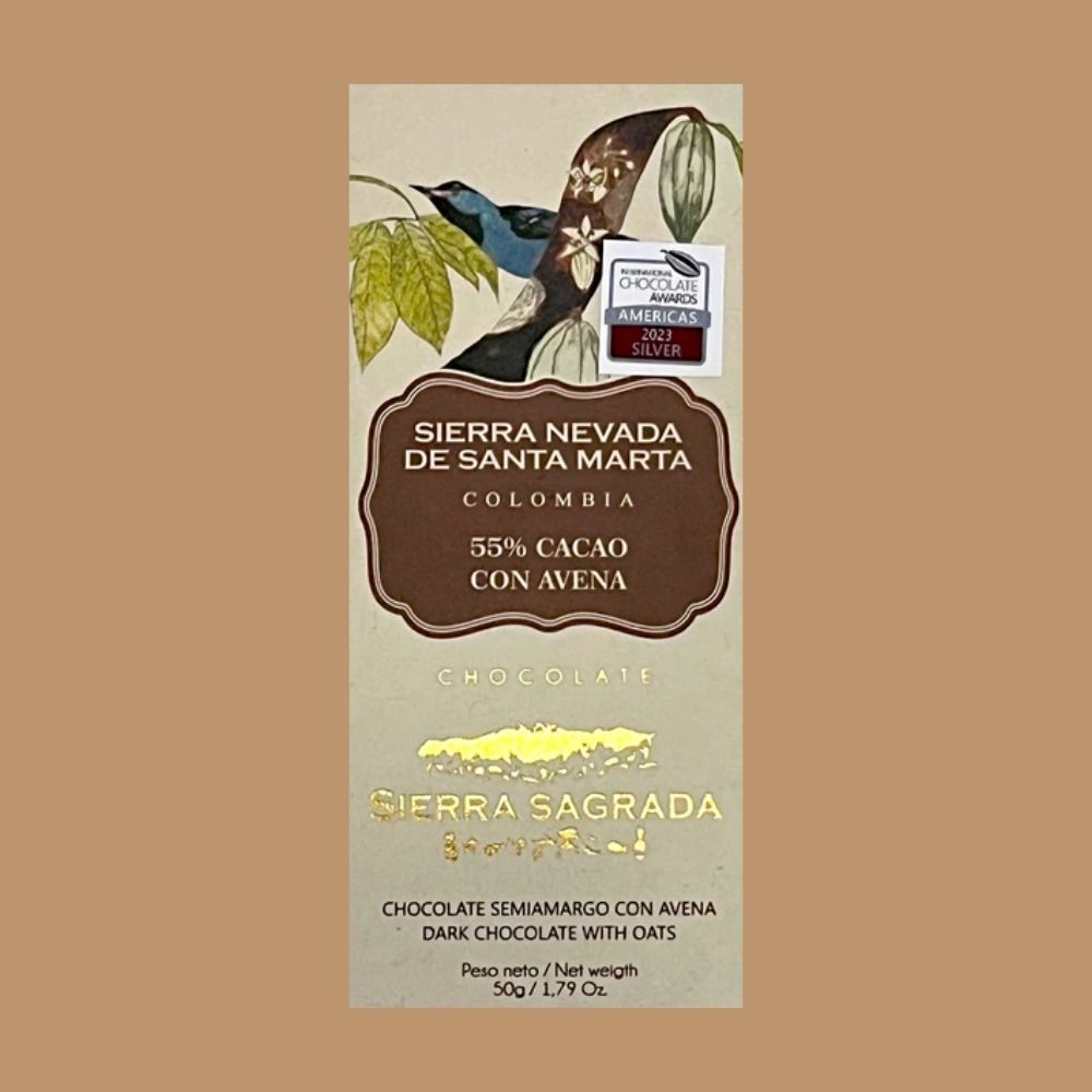 Sierra Sagrada - Dark Chocolate with Oats | Hello Chocolate