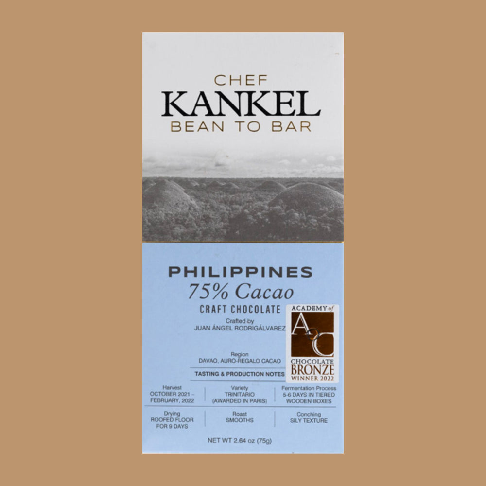 Vegan Dark Chocolate - Kankel Cacao - Philippines 75%