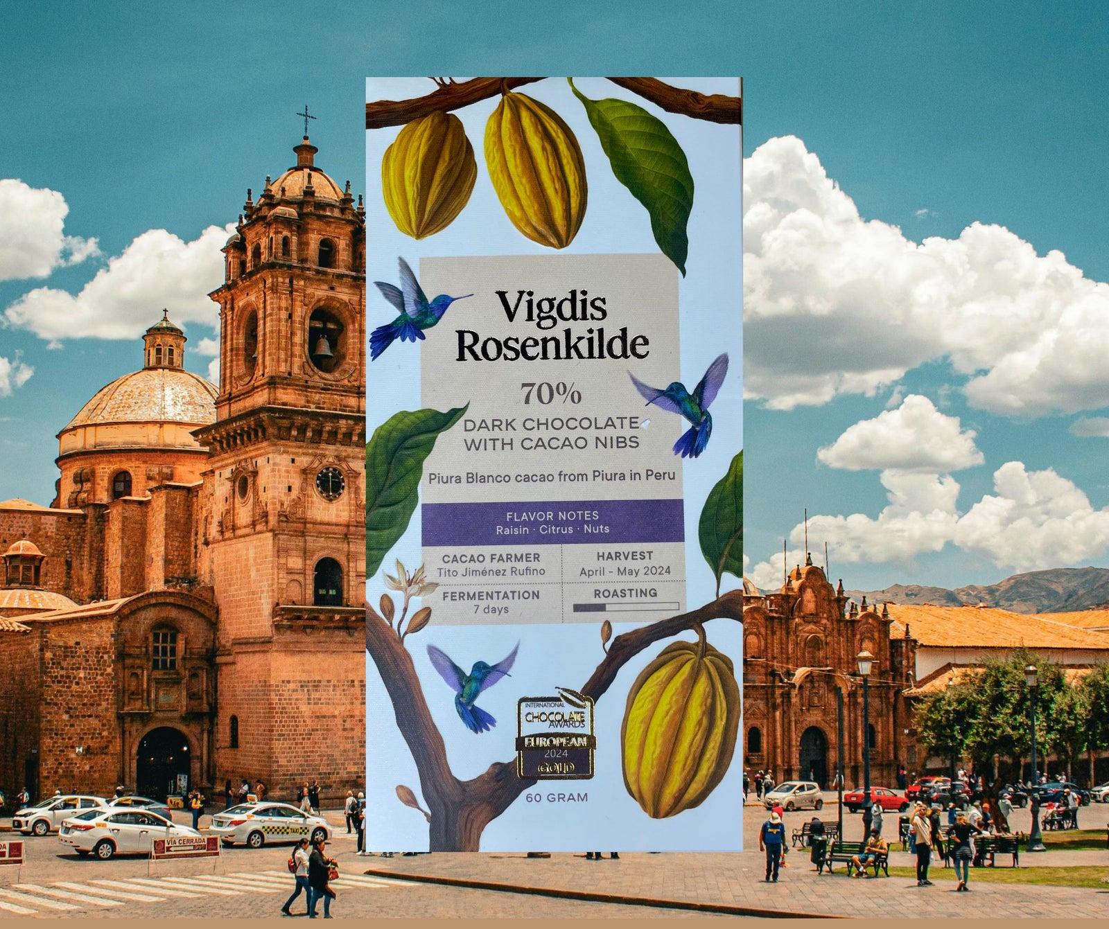 The best Chocolate in the World | Vigdis Rosenkilde - Piura with Nibs, 70%