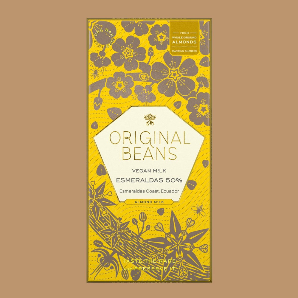 Original Beans - Milk Chocolate - VEGAN Esmeraldas 50% - Hello Chocolate®